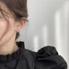 Afshor Charm Vintage İki Yol Giymek Su Damlası Metal Altın Küpe Kadınlar için 2021 Yeni Trendy Basit Kore Buklet Oreille Femme Takı