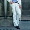 Męskie Garnitury Blazers Dress Spodnie Flarowane Mężczyzna Lato Prosto Wygórzu Brytyjskie Wypoczynek Bezpłatne Stopy Spodnie Formalne dla Mężczyzn