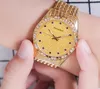 Treasureboat Brand Fashion Mens Watches Luxury Gold Diamond Quartz Watch