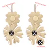 Zinklegering oorbellen bloemen Dangle kroonluchter vrouwen oorbel sieraden E9701