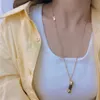 Collar de amor Mujer Cadena Orbita Clavícula Perla Gargantilla Collares para joyería Regalo diseñadores marca Joyas