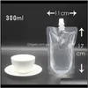 Packing Bags 100Ml 200Ml 250Ml 300Ml 380Ml 500Ml Empty Standup Plastic Drink Packaging Bag Spout Pouch For Beverage Liquid Juice Milk