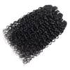 Brazylijskie kręcone ludzkie włosy tkają 100% głębokie fala Kinky Curly Virgin Hair Bundles Naturalny kolor Bezcedno 9a Brazylijski Kinky Curly Hair Extensywnie