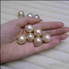 Pearl Loose Beads Jewelry Diy Unusual Yellow Purple Baroque Edison Natural Big 9-12Mm Of Aessories Wholesale Drop Delivery 2021 Hri5H