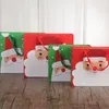 Julklapp Christma Apple Bag Packaging Boxs Creative Santa Claus Xmas Eve Papper Väskor Frukt Candy Presenter Casy CGY80