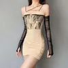 Casual Dresses Women's Clothing With Sexy Dress Summer 2021 Ladies Midi Fairy Core Corset Sling Slip Lace