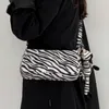 Vintage Kobiety Torebki Torebki Moda Sprzęgła Ramię Messenger Torby Retro Zebra Wzór Podark