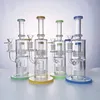 Bong in vetro Birdcage Narghilè Doppia matrice stereo Big Bong Speranza Oil Dab Rigs Fumatori Tubi per acqua Tubo spesso 14mm Giunto femmina con ciotola Tubo dritto Narghilè