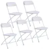 white wedding folding chairs