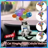 Interior Decorations Dog Hanging Ornament With Colorful Balloon Car Decor Lightweight Flying