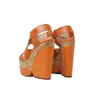 ALLBITEFO EURO SIZE 34-42 genuine leather women heels shoes summer Waterproof wedges fashion women sandals peep toe sandals 210611