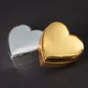 Metal Kalp Şeklinde Mücevher Kutusu Hediye Wrap Sevgililer Günü Hediyeler Depolama Yüzük Kutuları Moda Masaüstü Dekorasyon