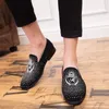 2022 Rhinestone Moda erkek Ayakkabı Loafer'lar Nubuk Deri Adam Parti Elbise Akşam Ayakkabısı Büyük Boy: US6.5-US10