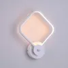 18W 22W Modern Spiral LED Wall Lamp Black White Aluminium Sconces Living Room Bedroom Bedside Wall Mount Light Remote Control 210724