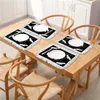 Halloween Placemat Heat-Resistant Washable Pumpkin Pattern Table Mats Kitchen Dining Decoration 61cmx45cm XBJK2108