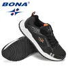 Bona 새로운 디자이너 스포츠 신발 남성 실행 신발 통기성 Zapatillas Hombre DePortiva Comfy 남성 신발 트레이너 운동화