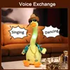 Ny Dancing Duck Electron Plush Toy Soft Plush Doll Babies Duck som kan sjunga och dansa röst Interactive Bled Stark Toy för Kid DHL Fast Shipping BT