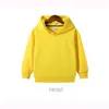 9 couleurs automne début hiver manteau enfant en bas âge bébé enfants garçons filles vêtements à capuche solide sweat à capuche sweat hauts 211029