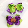 Halloween Haarschmuck Kinder Schleife Haarnadeln Party Dekoration Requisiten Kopfschmuck Niedliche kleine Mädchen Kürbis Haarspangen M35759141936