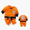 Dragon DBZ Ball Z Anime Costume Newborn Baby Boy Clothes Children Overalls Kids Clothing Infant Romper Onesie Jumpsuit Halloween Q0910