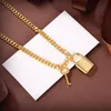 Classic Designer Lock Key Pendant Statement Necklace Chain Women Luxury Necklaces Bijoux For Lady Bride Party Wedding Lovers Gift 6297037