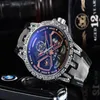 Avanadores de pulso Excalibur Knights of the Round Roger Watch Men Men Top Quartz Dubuis couro impermeabilizado Watchwatch96777606