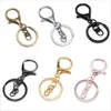 5PCS / Lot Keychain Ring 30 mm Key Ring Lång 70 mm Hummerlås Key Hook Chain för smycken Göra fynd levererar G1019