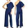 Dames Jumpsuits Rompertjes 2021 Mode Trend Dames Dames Clubwear Summer Playsuit Bodycon Party Jumpsuit Ruffles Solid Long Broek