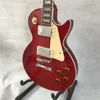 2021 Hurtownie chińska fabryka OEM 2 Red LP Elektryczna gitara, sprzedaż wysokiej jakości gitara, podstrunnica Rosewood, mahoniowe ciało i szyja