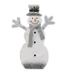 Świąteczne lampki z kutego żelaza Snowman Counter Decoration Mall Supermarket Scena Wakacyjne dekoracje sceny navidad H1021636703