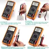 Multimeters Digital Multimeter Tester LCD Wyświetlacz Handheld Volt Miernik DT9205A wielofunkcyjny przenośny woltomierz 1PCS AC DC