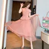 two piece skirt jacket pink