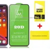 LM 20D Pełny ekran Ochraniacz Hartowany Szkło dla iPhone 12 11 Pro Max XS XR 6 7 8 PLUS Samsung A30 A10 A71 Uwaga 9 z pakietem detalicznym Zainstaluj zestawy akcesoria MQ100