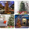 زينة عيد الميلاد 3 قطع الإضاءة هدية صناديق مع الانحناء الداخلي مربع هدايا المنزل عيد الميلاد cristmas الحلي سنة 2022