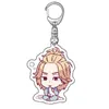 2021 Tokyo New Fashion Anime Perifer Keychain Hängsmycke Ring Ryggsäck Dekoration Akrylfläkt Samling Present G1019