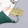 Bookmark Chinese Retro Style Metal Beatiful Peony Book Marks Teacher Gift School Stationery Marque Page