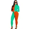Kvinnor Designers kläder 2022 mode Kvinnors träningsdräkter sport kostymer kvalitet fast färg öppen navel blossade byxor set