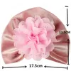 Dziecko Kapelusz Flower Beanie Cap Dziewczynek Niemowlę Turban Głowy Okładki Akcesoria do włosów Noworodka Maluch Soft Sweet Bonnet Czapki Rekwizyty