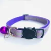 Boucle de collier à bande réfléchissante pour animaux de compagnie avec laisse pour colliers de chat Bell