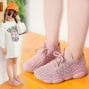Athletic & Outdoor Children's Sports Shoes Breathable Running White Girl Sneakers For Boy Casual Tennis Kids Flat