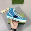 Diseñador de lujo Zapatos casuales Tenis 1977 Zapato de lona Beige Azul lavado jacquard denim Ace Suela de goma Bordado Vintage Zapatillas de deporte Ingenio