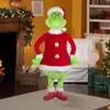 Grinch Christmas Ornament Realistische Animation des lebensechten Holiday Gift Home Room Decoration Kinderpuppe