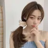 한국어 꽃 scrunchies 부드러운 꽃 프린트 머리 밧줄 탄성 머리 고무 밴드 달콤한 헤어 액세서리