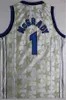 Män Retro Basketball Jersey Penny Hadaway Tracy McGrady 1 Vintage Blå Vit Svart All Stitched Team Färg för Sport Fläktar Andas skjorta ren bomullstopp / hög
