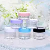 10g 15g 20g Refillable Bottles Plastic Empty Makeup Jar Pot Travel Cream Lotion Cosmetic Container Packing for Lip Balm Eye Shadow