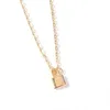 Pendant Necklaces 1 Pcs Fashion Ladies Simple Lock Gold Chain Long Necklace Bohemian Classic Jewelry Gift Accessories