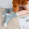 Moda Mulheres Inverno Quente Fluxo Sono Meias Bonito Soft Elastic Coral Velvet Sock Floor Acessórios Home Acessórios Respirável Cama Slipper Socks