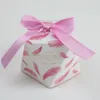 Gift Wrap 50pcs Kado Box Octagonal Exquisite Paper Wedding Bowknot European Creative Personality Candy Wholesale