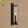 Rural American Retro Glass Nostalgia Warm Wall Light Corridor Restaurant Cafe Sitting Room Industrial Wind Style Lamp