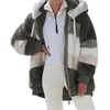 Femmes manteau en fausse fourrure printemps et automne grande taille Long ours chaud épaississement polaire en peluche manteau en peluche